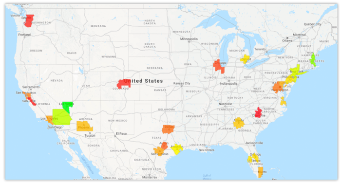 Union Realtime Rental Rates Nationwide