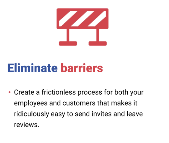 Eliminate barriers to get great online reviews
