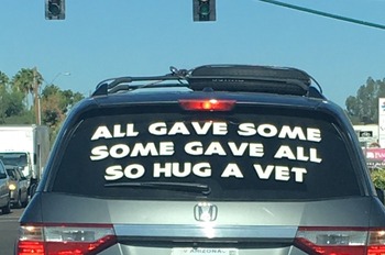 Some gave all - hug a vet